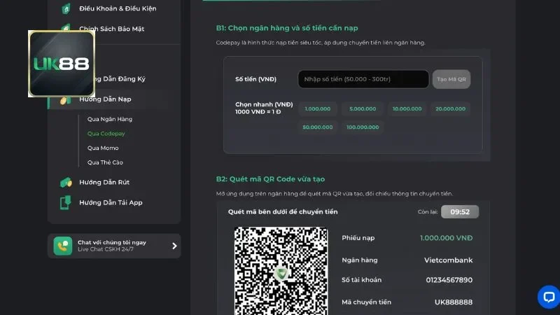 Giới thiệu 5 phương thức nạp tiền tại nhà cái