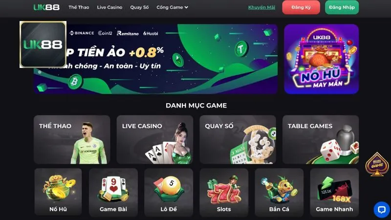 Đăng nhập UK88 hướng dẫn chi tiết cách đơn giản nhanh chóng 3 Chỉ click vào trang chủ chính thức
