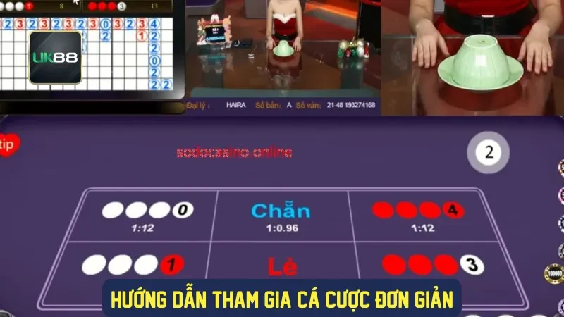 Xóc Đĩa Online UK88: Trải Nghiệm Cá Cược Đỉnh Cao 3 Hướng dẫn tham gia cá cược đơn giản