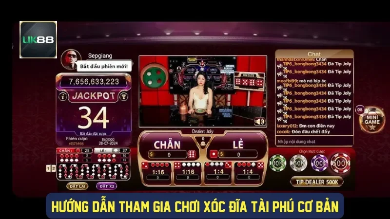 Hướng dẫn tham gia chơi xóc đĩa tài phú cơ bản