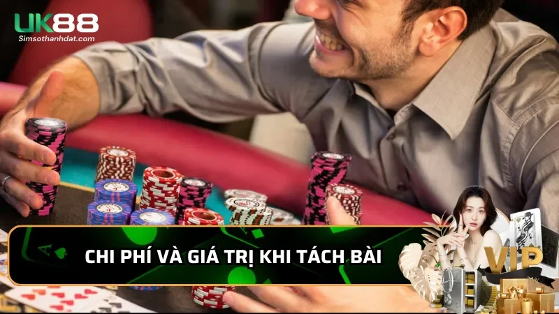 Chiến thuật Split trong Blackjack Uk88 giúp tăng tỉ lệ thắng 3 Chi phí - giá trị khi tách bài trong Blackjack